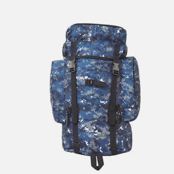Navy Digital Large Hiking, Camping Backpack